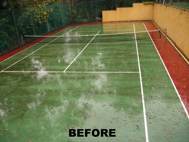 Tennis Court Applicator. Tennis Court Painting and Resurfacing Brisbane