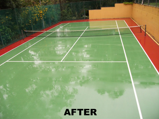 Tennis Court Applicator. Tennis Court Painting and Resurfacing Brisbane