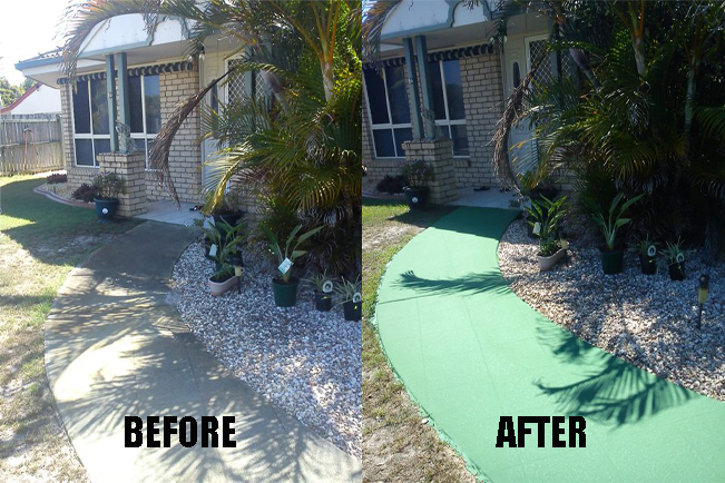 Driveway and footpath resurfacing brisbane, caboolture, beachmere and bribie island