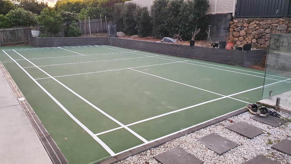 Tennis court painting / tennis court resurfacing