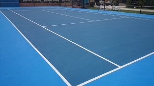 Tennis court painting / tennis court resurfacing