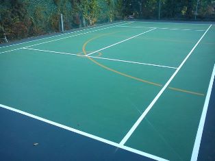 Tennis court painting / tennis court resurfacing