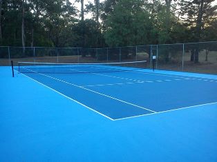 Tennis court painting / tennis court resurfacing