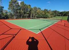 Tennis court painting / tennis court resurfacing