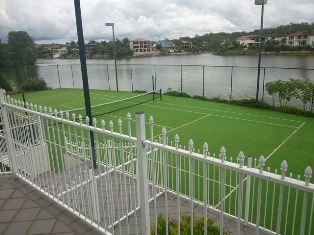 Tennis court painting / tennis court resurfacing