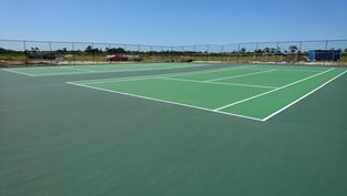 Tennis court painting / tennis court resurfacing