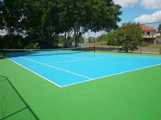 Tennis court painting / tennis court resurfacing