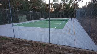 Tennis court painting / tennis court resurfacing