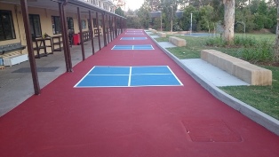 Tennis court painting / tennis court resurfacing