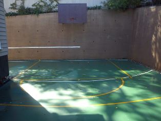 Tennis court painting / tennis court resurfacing