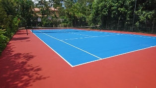 Tennis court painting / tennis court resurfacing