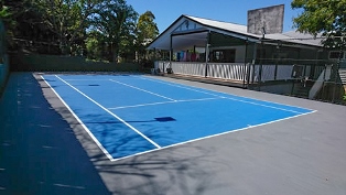 Tennis court painting / tennis court resurfacing