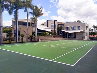 Tennis court painting / tennis court resurfacing