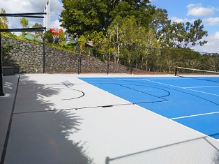 Tennis court painting / tennis court resurfacing