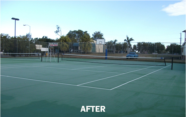 Tennis Court Applicator. Tennis Court Painting and Resurfacing Brisbane